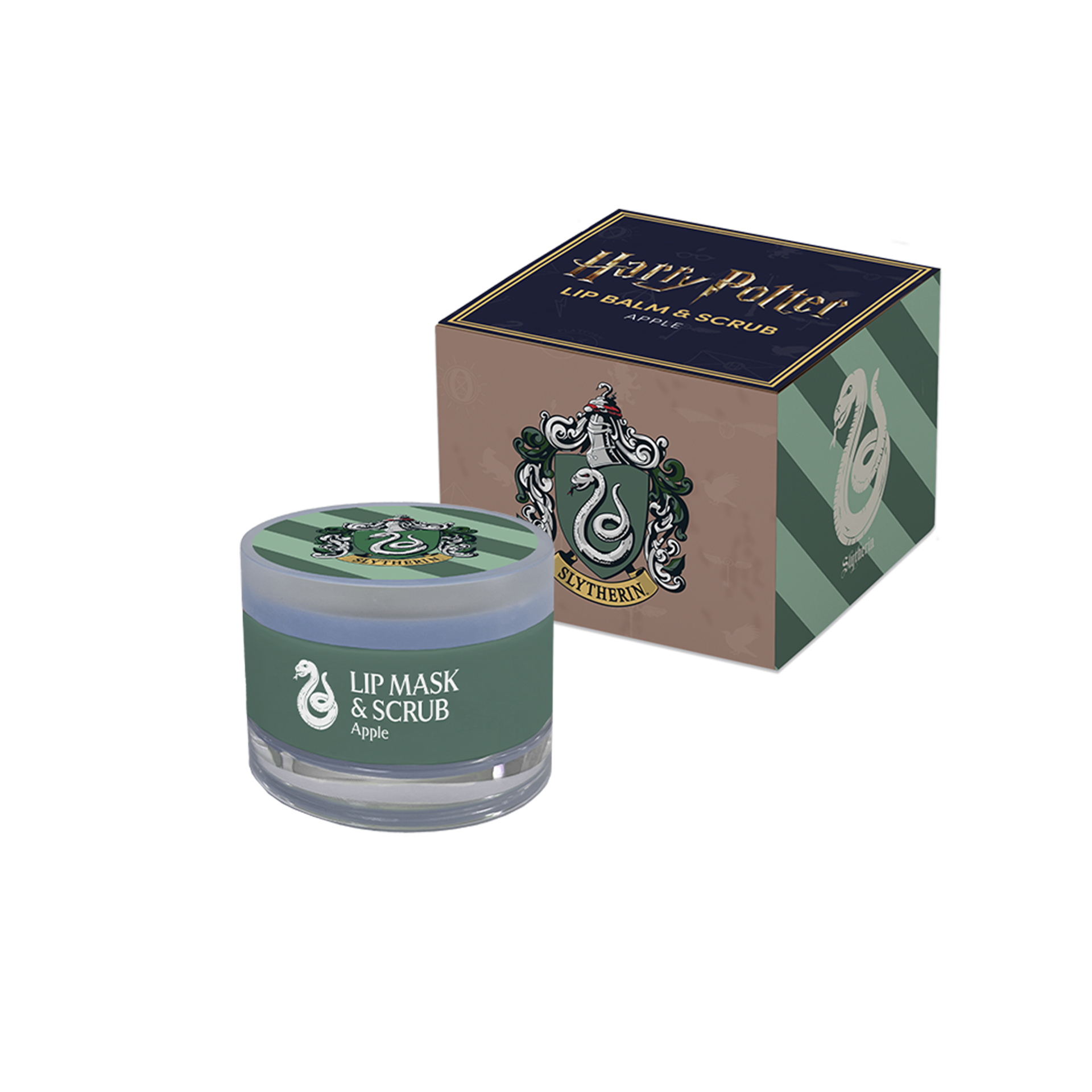 slytherin lip scrub and lip balm